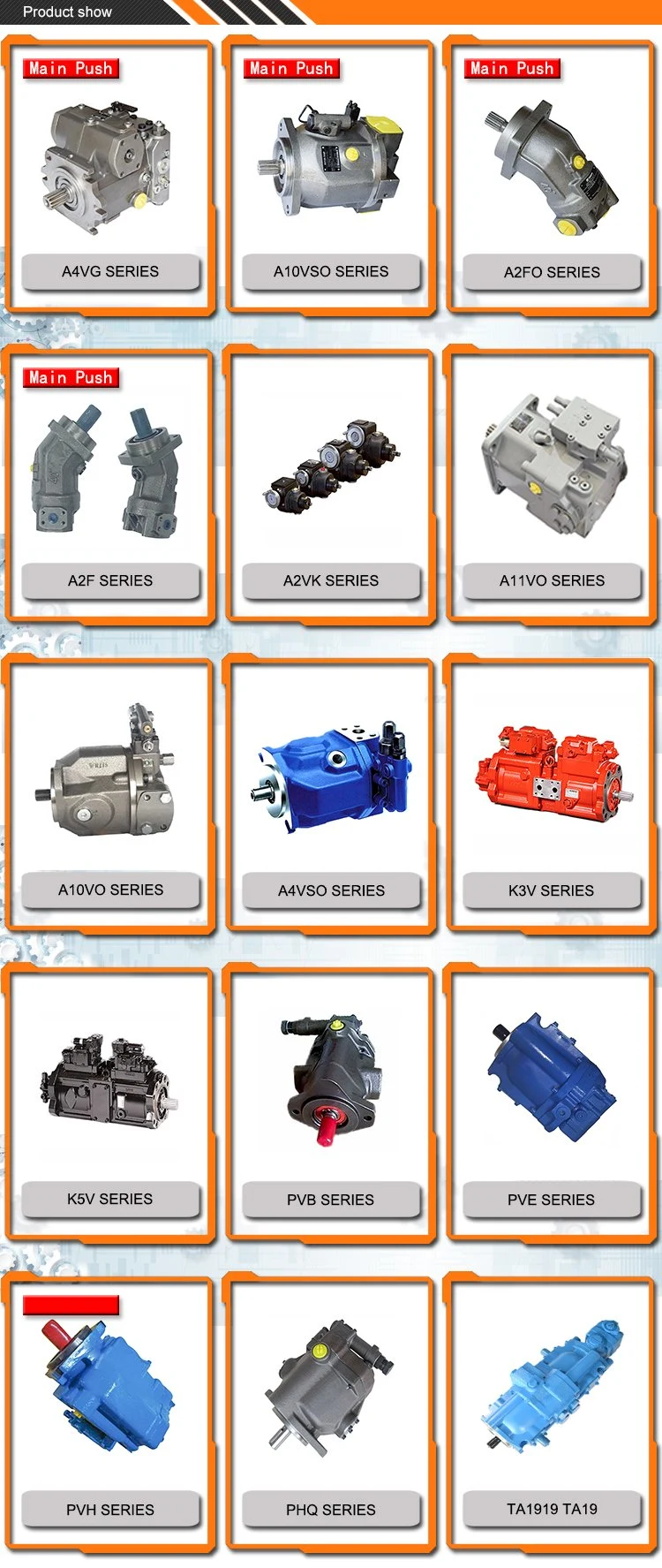 Construction Machinery Mini Engine Wheel Loader Crawler Travel Hydraulic Pump Part Excavator Spare Repair Kit Rexroth Komatsu Hyundai Kubota Kobelco