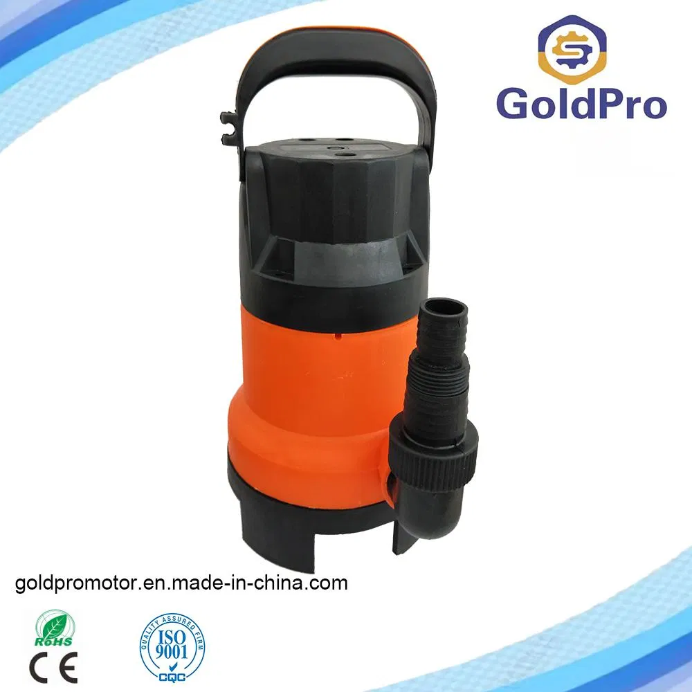 Погружной пластиковый насос для орошения сада с крыльчаткой и поплавковым выключателем